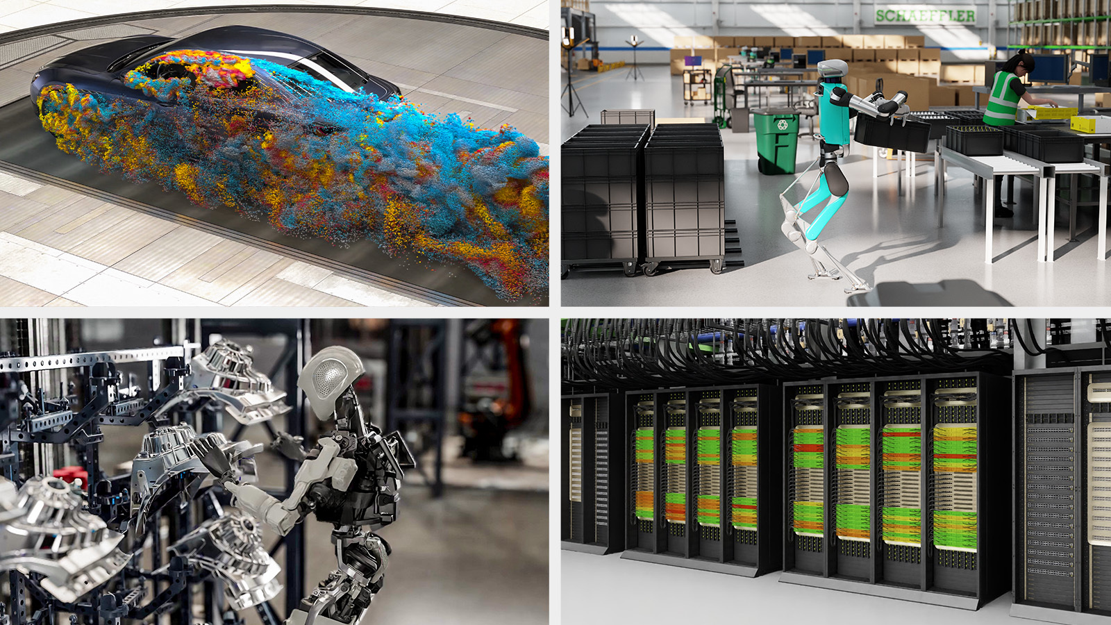 NVIDIA Omniverse physical AI — sensor simulation, robotics, and digital twins